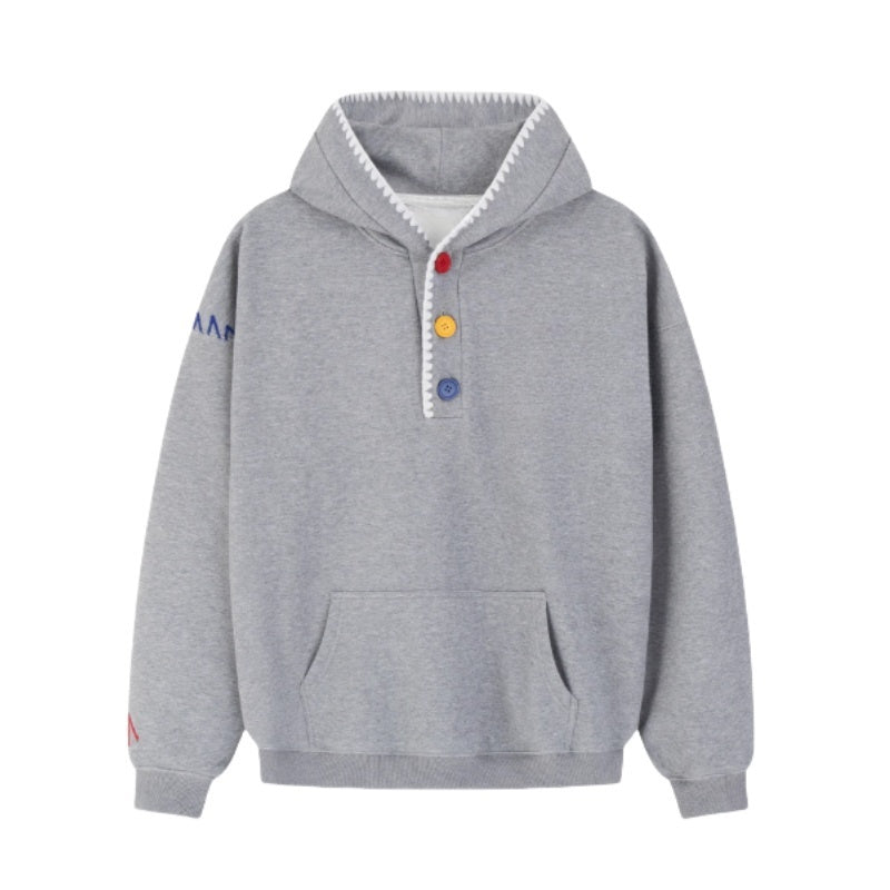 Personalized Half Button Hoodie